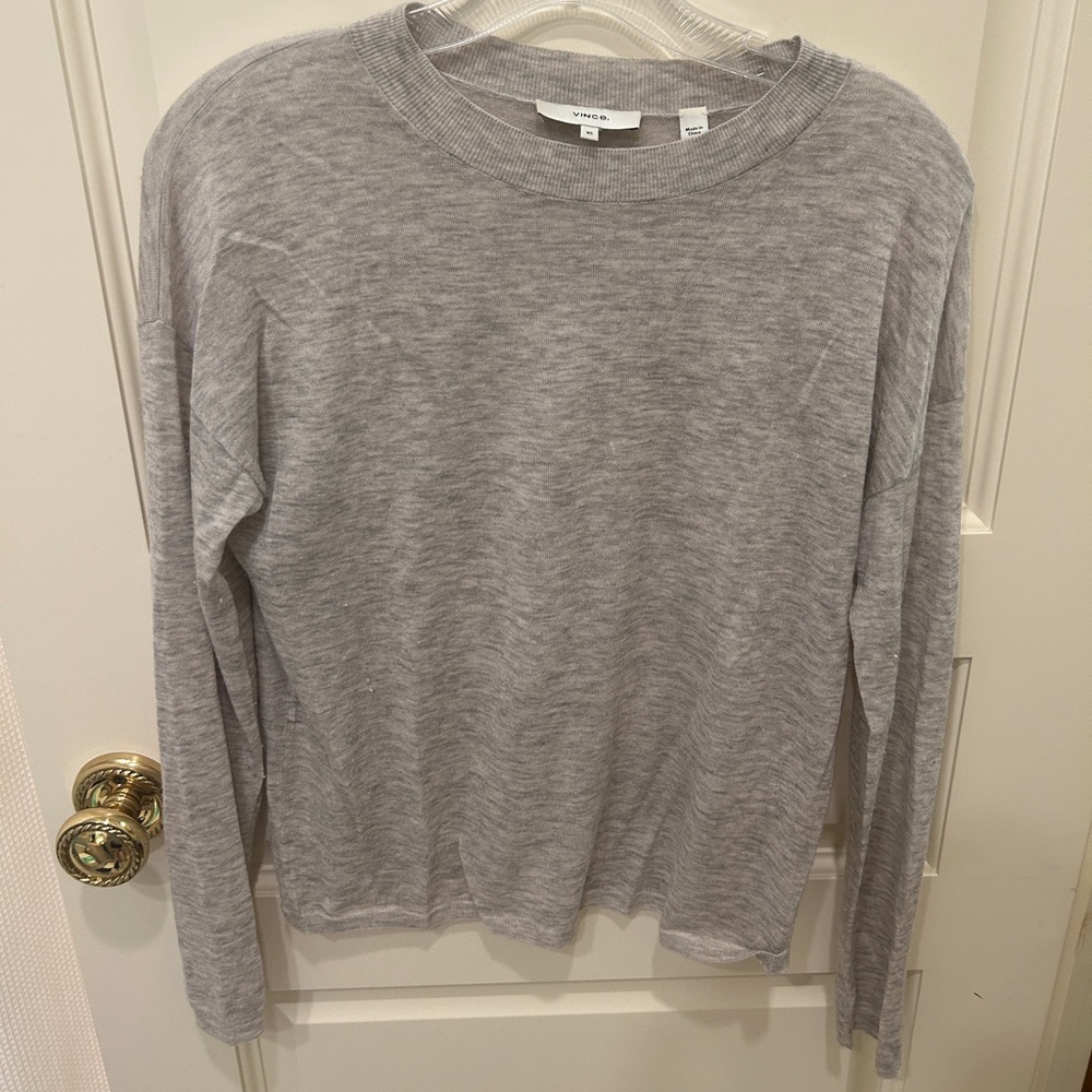 Vince Light Gray Crewneck Sweater